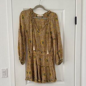 Natalie Martin Maggie Vintage Flowers Long Sleeve Dress size Small